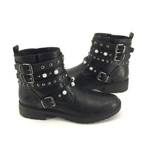 g by guess groovi motorcycle bootie